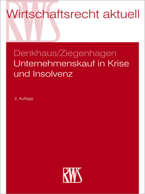 cover image of Unternehmenskauf in Krise und Insolvenz